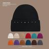 Warm Woolen Hat for Female Couple with Large Head Circumference and Small Face Revealing Knitted Hat Outdoor Fashionable Pullover Cold Hat