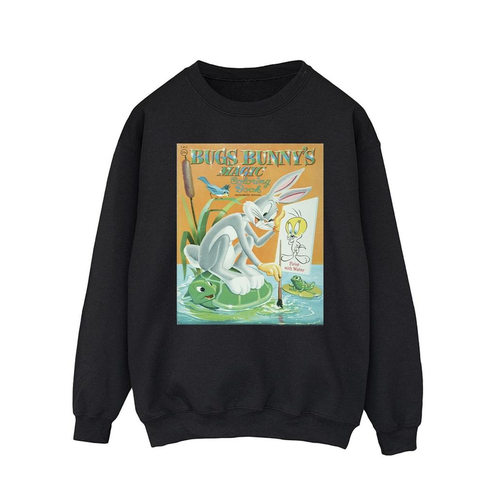 Looney Tunes Mens Bugs Bunny Colouring Book Sweatshirt