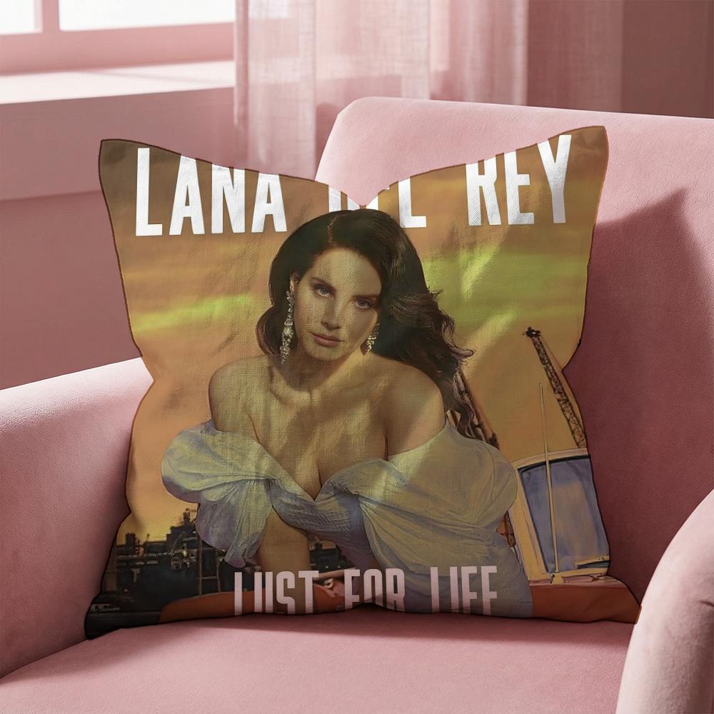Чехол для подушки Singer L-Lana Del Rey, многоцелевой, для дома и автомобиля - Двусторонний, мягкий и прочный, для повседневного использования