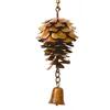 Pine Cone Wind Chime Weather-Resistant Metal Wind Chime Decoration Home Outdoor Garden Patio Balcony Hanging Wind Bell