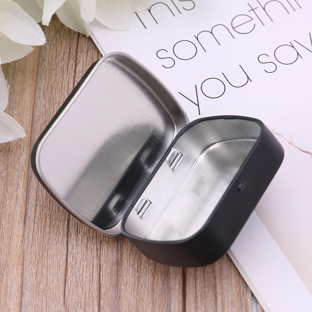 Жестяная коробка для хранения с крышкой, портативная, для ювелирных изделий, денег, монет, конфет, ключей для блеска для губ, пудры, спонжа, принадлежностей