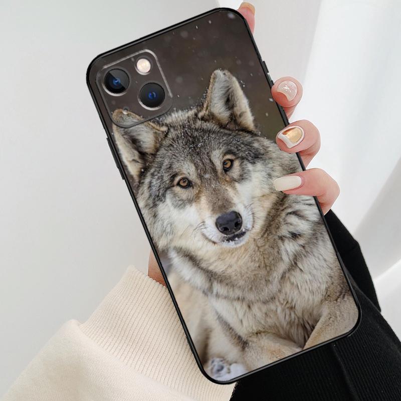 Чехол для телефона с изображением воющего волка для iPhone 17 Pro Max 14 13 12 11 15 16 Pro Max mini 15 16 Plus 16e 17 Air Cover