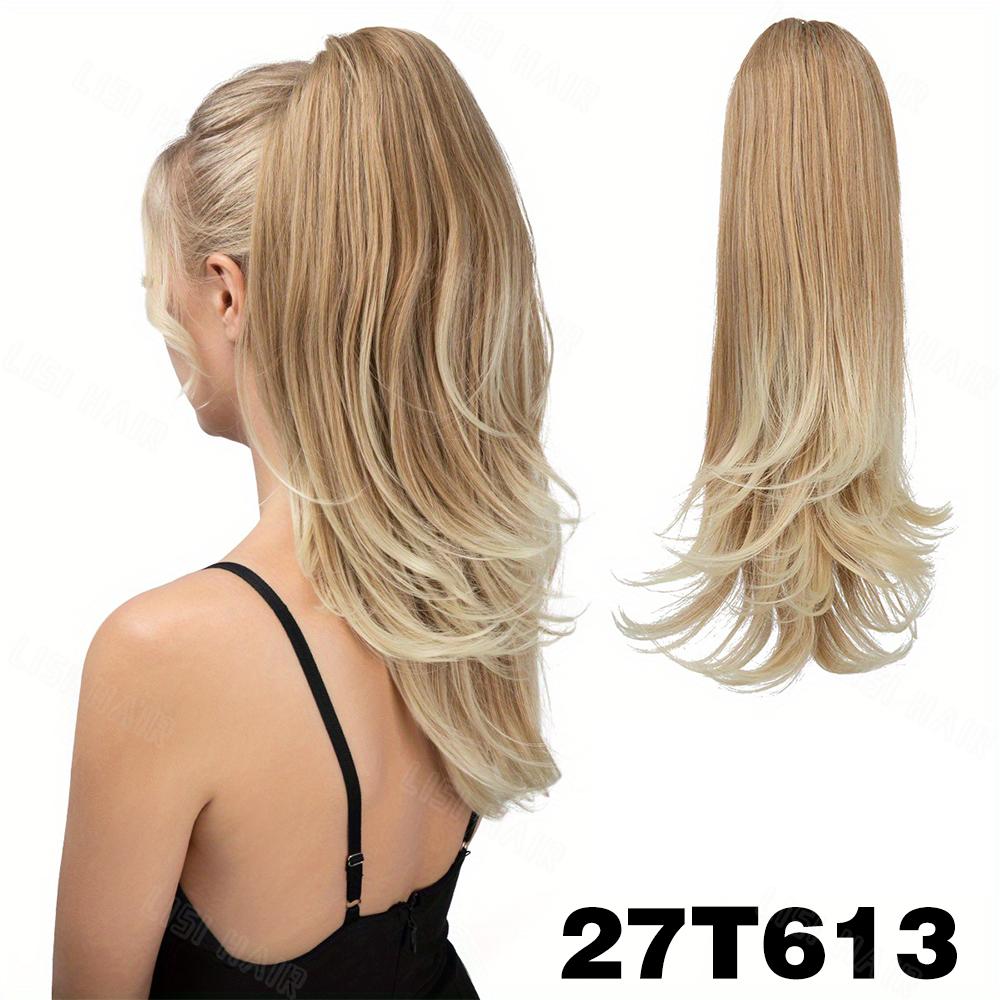 MISS WIG Синтетический длинный волнистый хвостик-клипса, наращивание волос, натуральный хвостик для женщин на каждый день