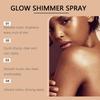 Zephoco Body Glitter Spray Glow Skin Illuminator High Gloss Quick-Drying Highlighter Makeup Cosmetics Bronze Body Shimmer Spray