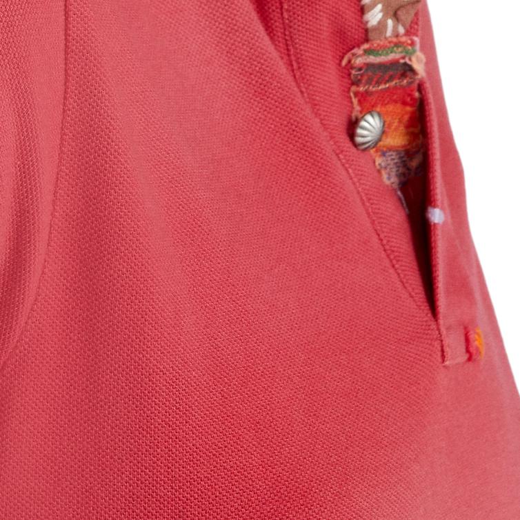 Polo Ralph Lauren Вышитое украшение Однотонная винтажная рубашка-поло с коротким рукавом Приталенный крой Женские топы WMPOKNINN820482-610