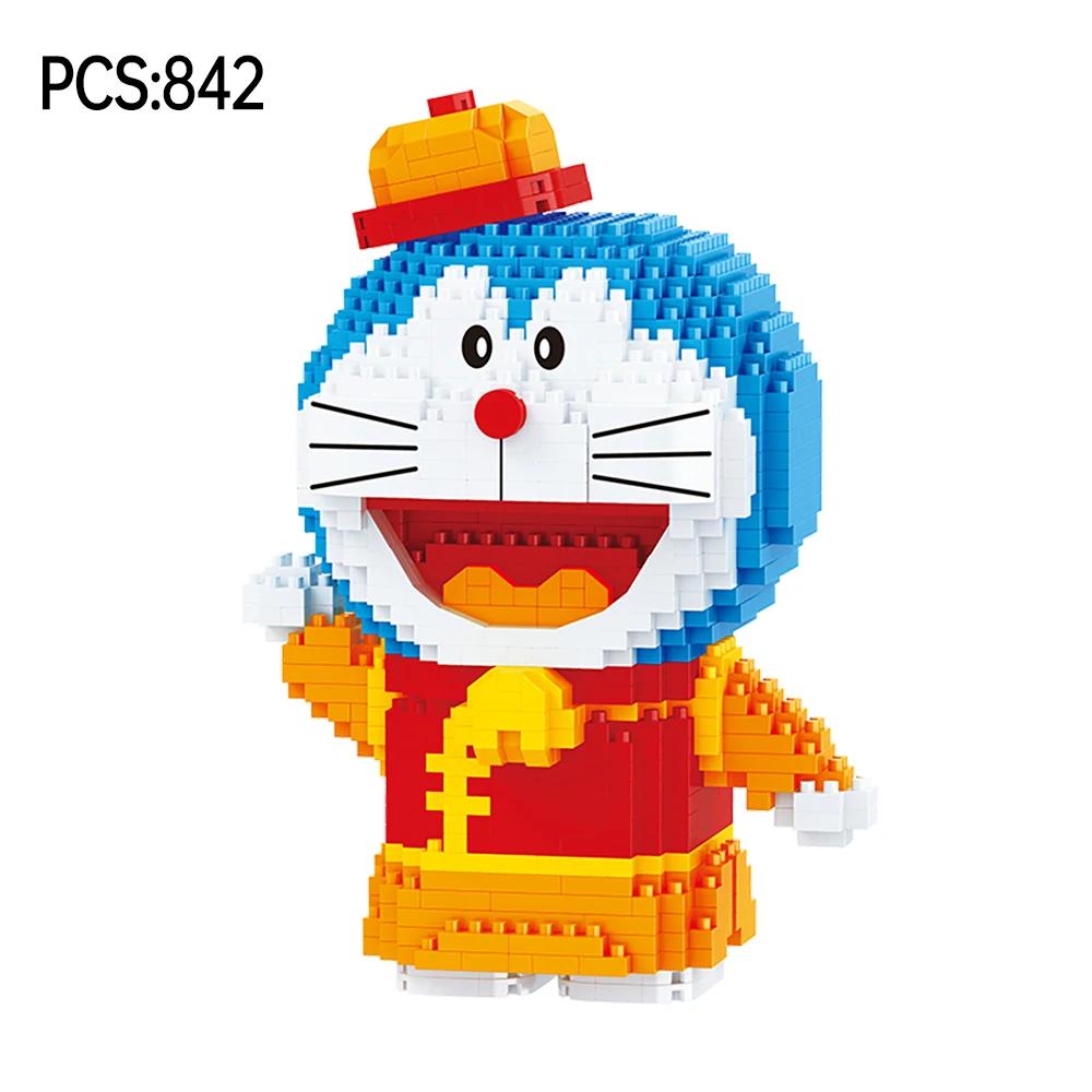 BALODY Micro Building Blocks Doraemon Mini DIY Assembly Anime Model - ABS Plastic Children's Toy Blocks