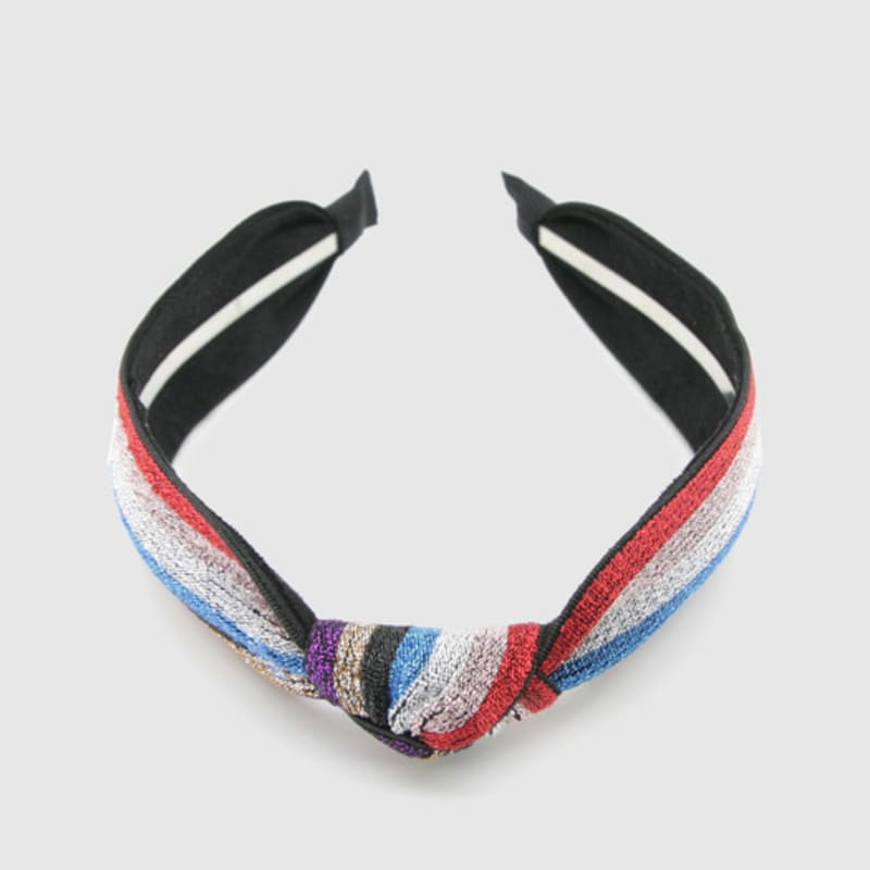 LALA Твинкл Полоска Узел Повязка для волос - Красный