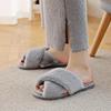 Winter Women House Slippers Faux Fur Fashion Warm Shoes Woman Slip On Flats Female Slides Black Pink Cozy Home Furry Slippers