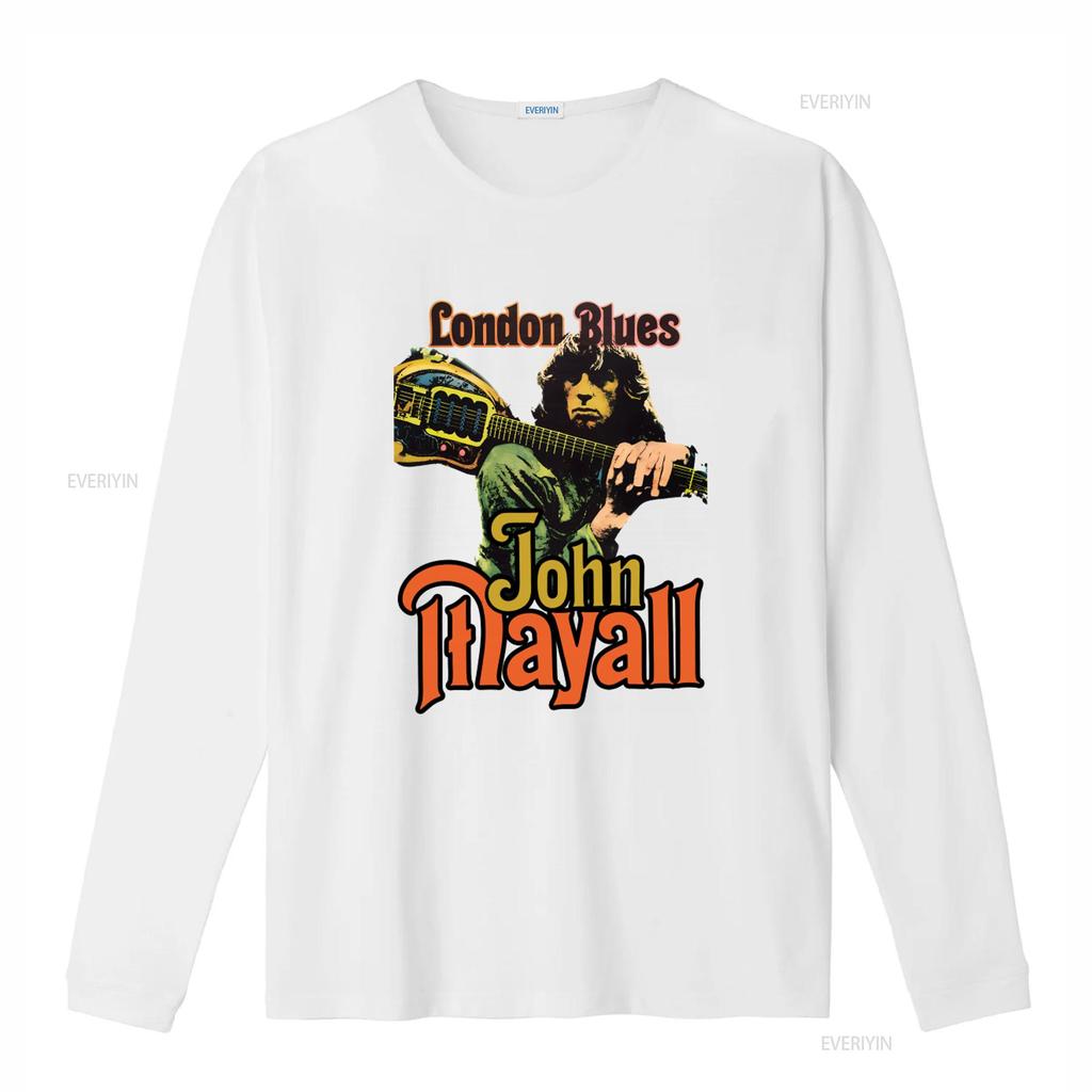 Cotton John Mayall London Blues 1964 1969 Album The Turning Point T Shirt vintage Washed streetwear Casual Stretched