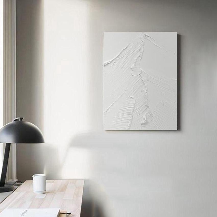 Black and White Texture Minimalist Canvas Decoration Poster Advanced Handmade Abstract Oil Painting Wall Art Living Room Bedroom