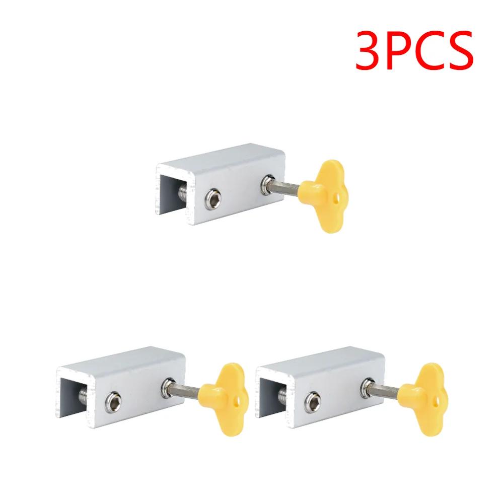 Aluminum Alloy Security Window Lock Stopper Sliding Window Anti-theft Lock Window Sliding Door Baby Kids Child Safety Doors Lock