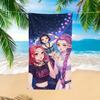 Милое пляжное полотенце с изображением K-Pop девушки, Милый аниме-айдол селфи принт, Мягкое микрофибровое быстросохнущее полотенце для бассейна, путешествий