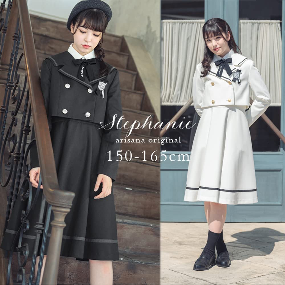 Graduation ceremony elementary school girl formal Stephanie 160cm [Arisana] suit, children's clothing, 5-piece set, gray,