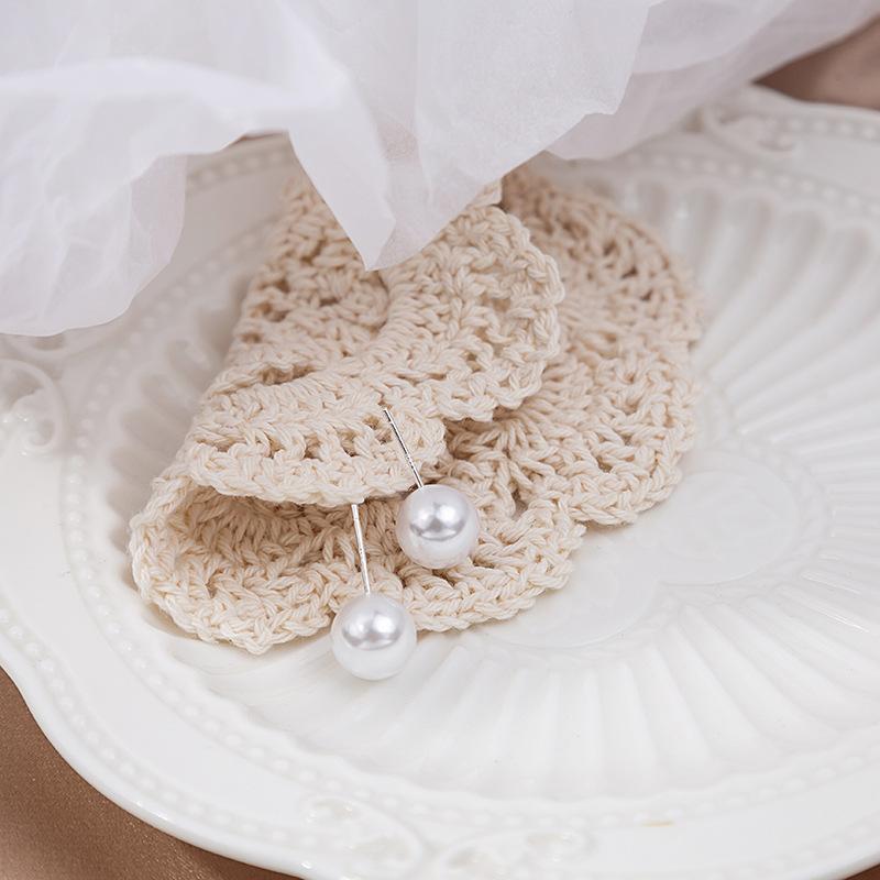 Серьги, круглые жемчужные серьги, ювелирные изделия для ушей, очаровательные простые серьги-гвоздики для женщин, корейские серьги ручной работы
