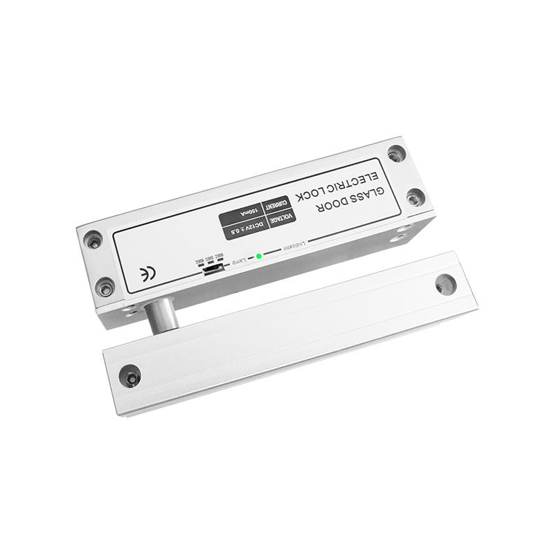12V Electric Latch Bolt Lock Drop Bolt for Framless Glass Door Swing Glass With NO COM Signal Feedback Fail Safe