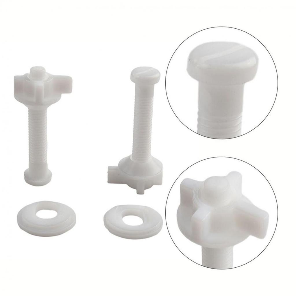 Toilet Seat Repair Screws Kit Bathroom Bolts Bottom
