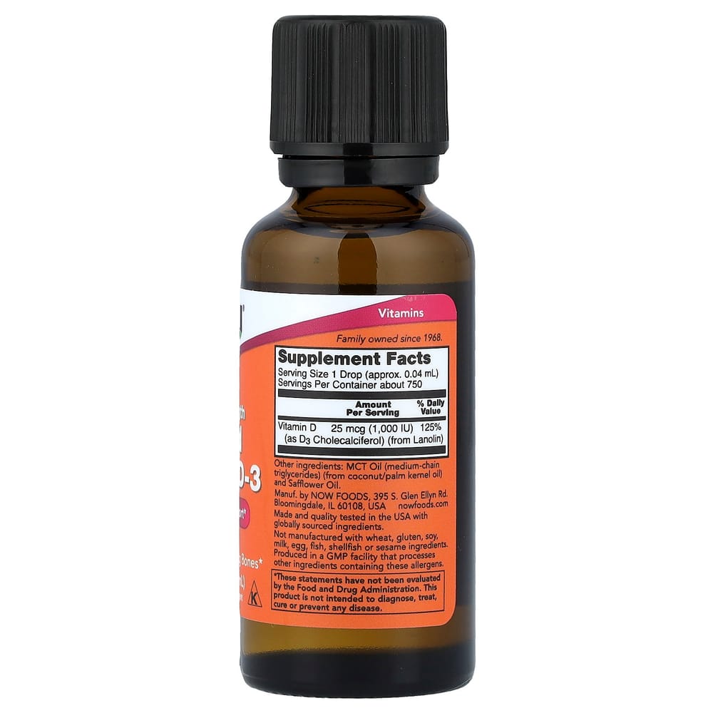iHerb Now Foods Liquid Vitamin D-3 Extra Strength 1000IU 30ml (1 fl oz)