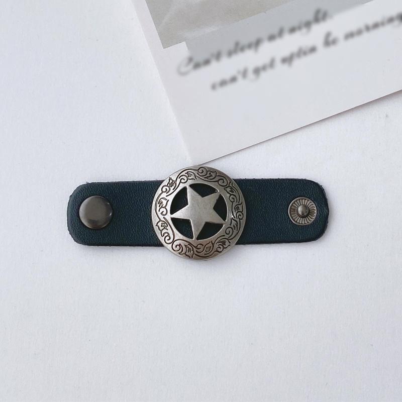 Elegant Vintage Arabesque Floral Cufflinks, Pentagram Scarf Fastener, Scarf Decorative Clip