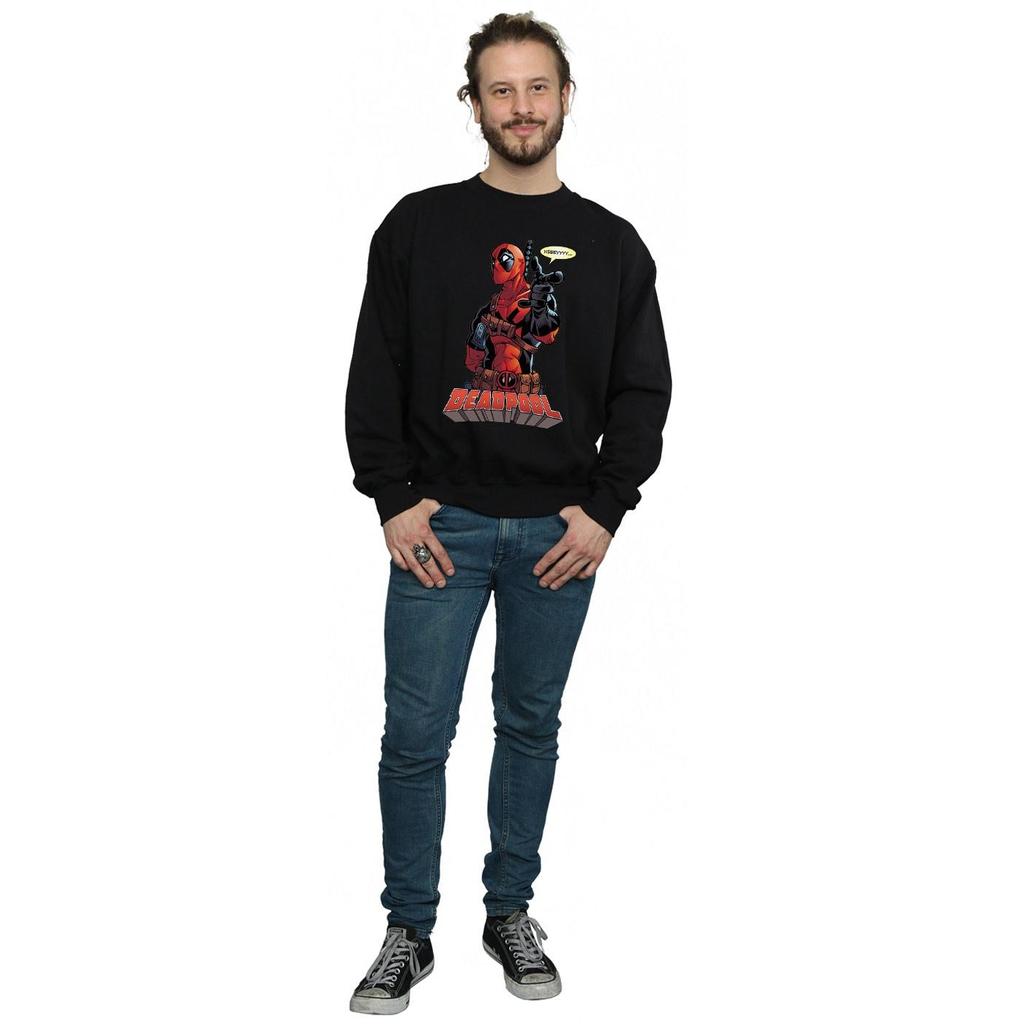 Deadpool Mens Hey You Cotton Sweatshirt