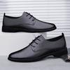 Fashion 2025 New Fashion Men Dress Shoes Men Genuine Leather Oxfords Shoes Casual Lace-up Formal Footwear Business Men's Wedding Shoes