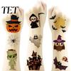 Realistic Halloween Pattern Stickers 20 Sheets Temporary Tattoos for Kids Adults, Waterproof Fake Cosplay Accessories with Bat, Pumpkin, Cat,