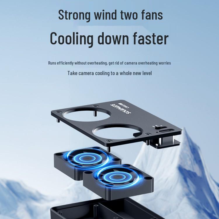 8-битный охлаждающий чехол-камера Charm Camera Cooler CR02 Pro для ZVE1, A6700, A7C2, ZV-E10, ZV1, A7C Совместимость