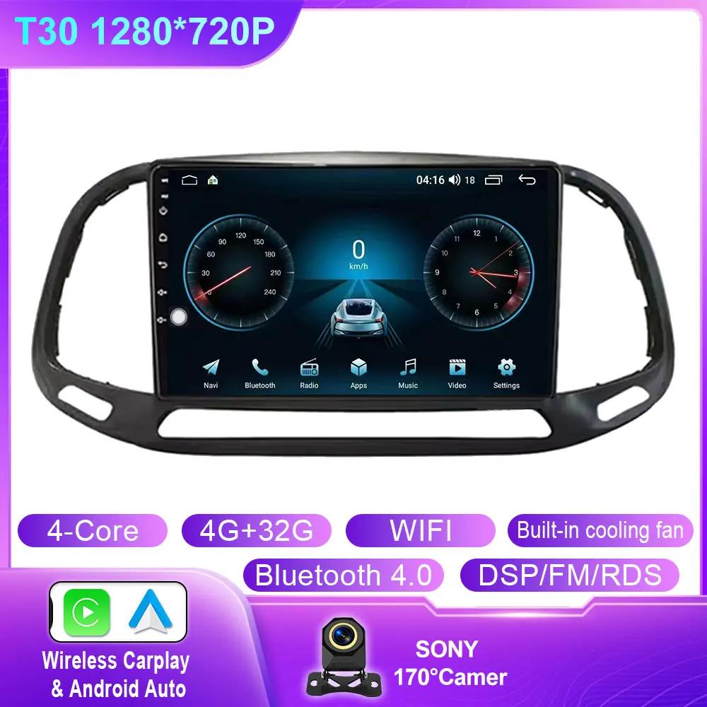 Android 14 For Fiat Doblo 2015 2016 2017 2018 2019 2020 GPS Car Radio Multimedia Video Player Stereo Navigation 4G Wifi Camera