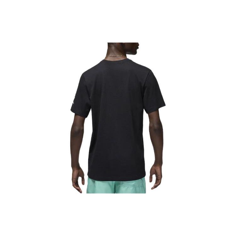 Jordan Футболка Flight MVP с буквами, номерами и символами, с круглым вырезом, повседневная, удобная, с коротким рукавом, мужская, черная FN5990-010