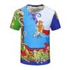 Men's Summer Casual T-shirts 3D Printed Shirts Retro Luxury Royal Flowers Street Fashion Oversized Clothing Tops