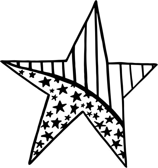 Квадратный деревянный резиновый штамп Printtoo Star Design Scrap-Book Crafting Block-2 x 2