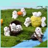 Adorable Resin Cartoon Rabbit Miniature Figurines For Garden Decor And Home Accents