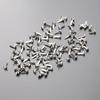 100Pcs Mini Brads Small Round Pastel Colors Metal Brad for Scrapbooking Crafting Photo Attachment Ribbon Fixing 5.5x11mm