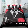 Duvet Cover Set Scream Horror Night Linen Bedding Set Single Double student dormitories Soft Microfiber 2/3pcs set Music Fan