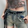 Bead Braided Sash Belt Tassel Ethnic Style Waistband All-match Women Waist Chain Ladies