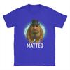 Маттео Маттео Маттеоо Итальянский мем про умственную деградацию Хлопковая футболка для мужчин Летние Винтажные футболки Футболки с круглым вырезом Одежда больших размеров