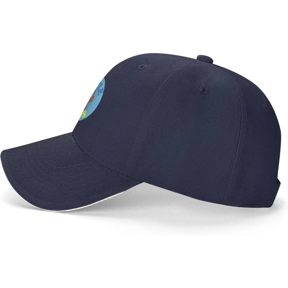 Little Paws Dog Paw Print Baseball Cap Polyester Adjustable Outdoor Sports Casual Trucker Hat