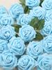 30Pcs Fake Flowers Artificial Foam Roses with Stems 8cm Roses Flowers for Bridal Showers Wedding Centerpieces Party Table Decoration