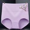 Женское нижнее белье с высокой талией из хлопка с принтом, дышащие и минималистичные удобные трусы для женщин в послеродовом периоде