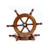 Hand Crafted Premium Nautical Wooden Ship Wheel | Exclusive Pirate's Wall Decor | Ocean & Beach Maritime Nursery Decorative