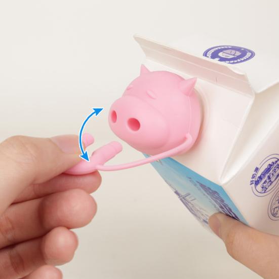 Силиконовый колпачок для молока с защитой от проливания, универсальный картонный диспенсер, герметичный, многоразовый, в коробке, дивертер для молока, забавный кухонный гаджет для любителей молока