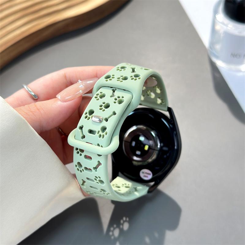 Гравированный ремешок для часов, мягкий дышащий спортивный ремешок 18/20/22 мм, совместимый с Amazfit Huawei Samsung oppo xiaomi