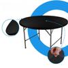 36/48/60/72Inches Round Spandex Tablecloth Stretch Fitted Tablecloth Elastic Cocktail Polyester Picnic Table Cover Cap Washable