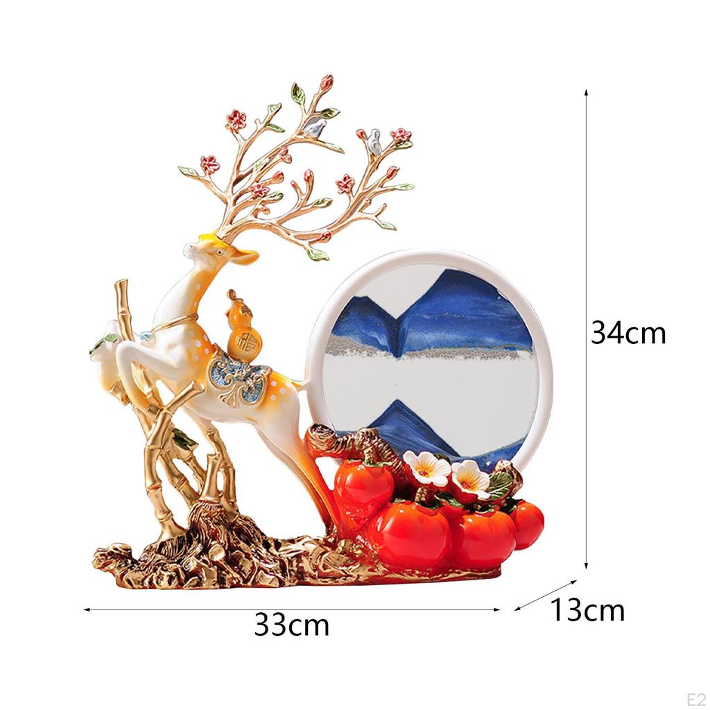 Moving Sand Art Liquid Motion Home Decoration Artistic Creative Quicksand Decor for Bookshelves