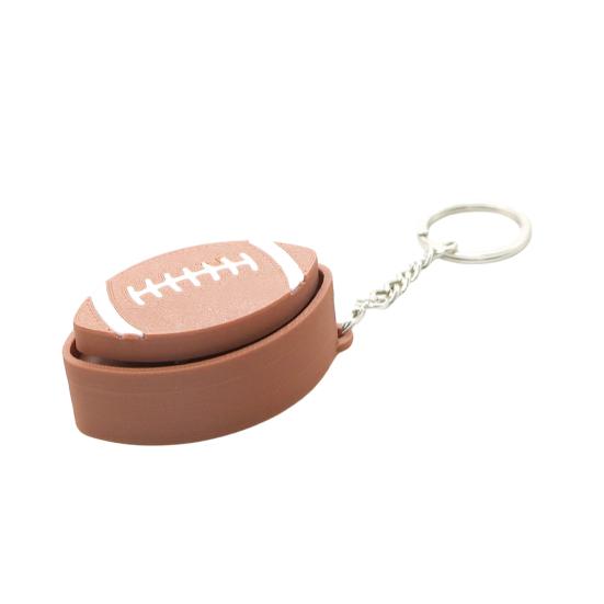 Keychain Pendant 3D Printing Precision Texture Football Basketball Tennis Sport Themed Key Chain Stress Relief
