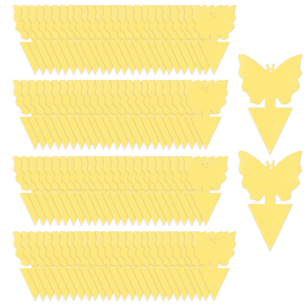 50 шт. липкая ловушка для насекомых двусторонняя липкая ловушка для летающих насекомых в помещении и на открытом воздухе комнатные растения летающая бумага