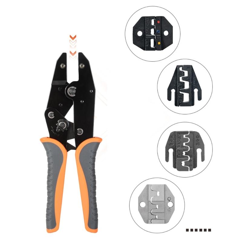 9-дюймовой храповой инструмент для обжима со сменными матрицами, клещи для обжима, инструмент для обжима проводов, клещи для обжима клемм, электрический инструмент