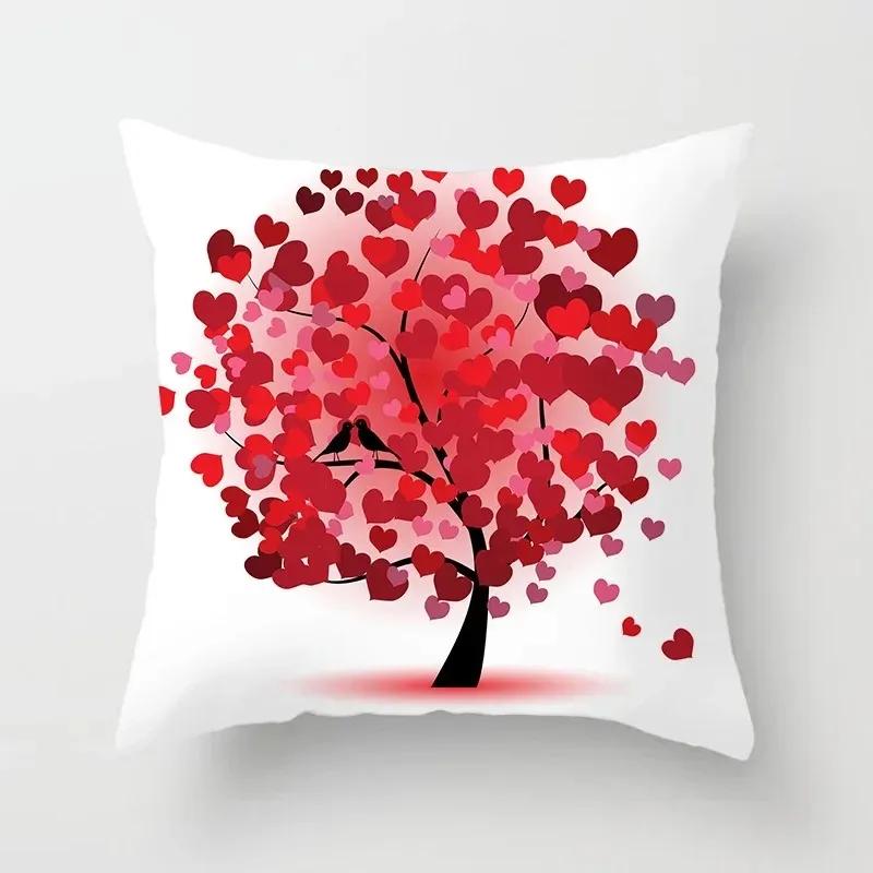 Роскошная наволочка для домашнего декора, наволочка для подушки на диван в гостиную, креативная наволочка с принтом красочного дерева