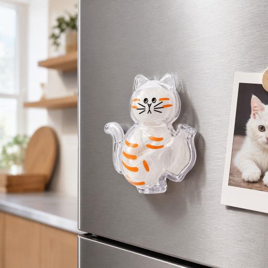 Cat Whiskers Holder Refrigerator Magnet, Transparent Cat Furs Keepsake Vase Fridge Magnet, Pet Memorial Decoration for Home, Kitchen