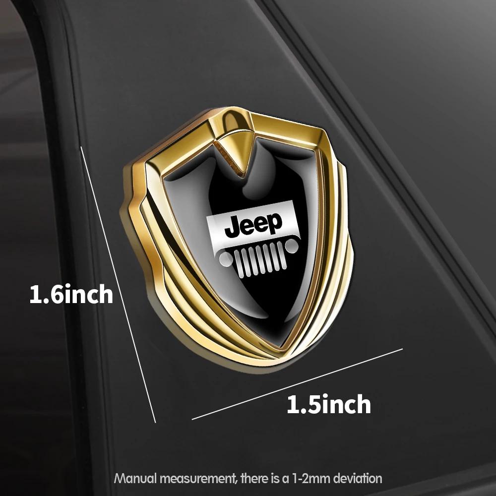 CTOISH1 3D Metal Shield Car Emblem Badge Sticker Trunk Decoration for Jeep Gladiator Patriot Renegade Wrangler Grand Cherokee