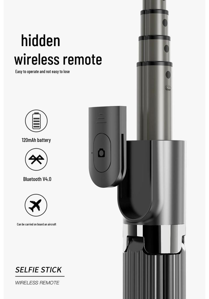 Bluetooth-селфи-палка со стабилизатором L08 и штативом против тряски
